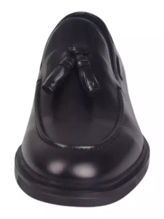 Δερμάτινα Ανδρικά Loafers σε Μαύρο Χρώμα