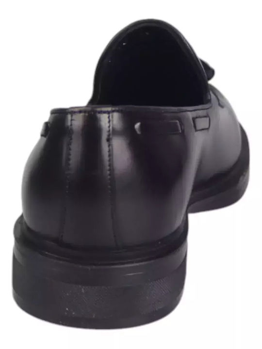 Δερμάτινα Ανδρικά Loafers σε Μαύρο Χρώμα