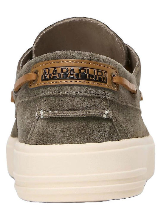 Men's Leather Moccasins Green