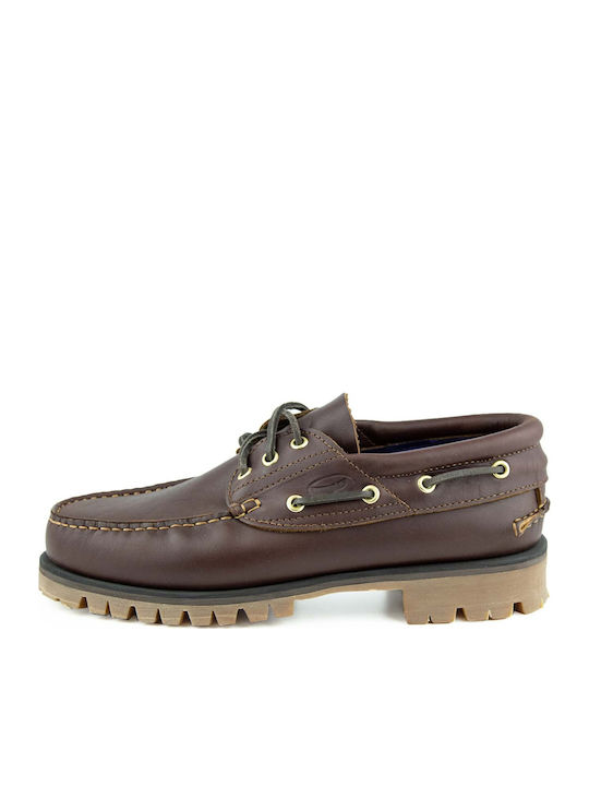 C14 Δερμάτινα Ανδρικά Boat Shoes Brandy
