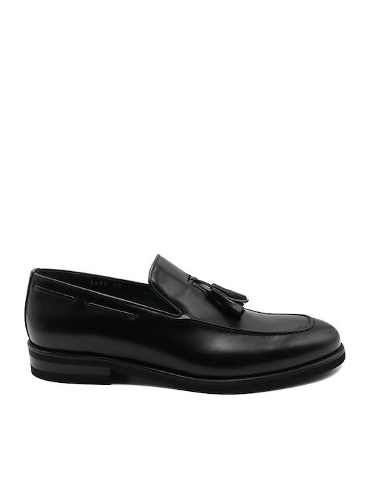 Δερμάτινα Ανδρικά Loafers σε Μαύρο Χρώμα