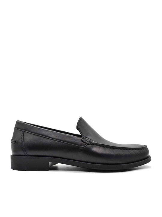 New Damon A Men's Leather Loafers Black
