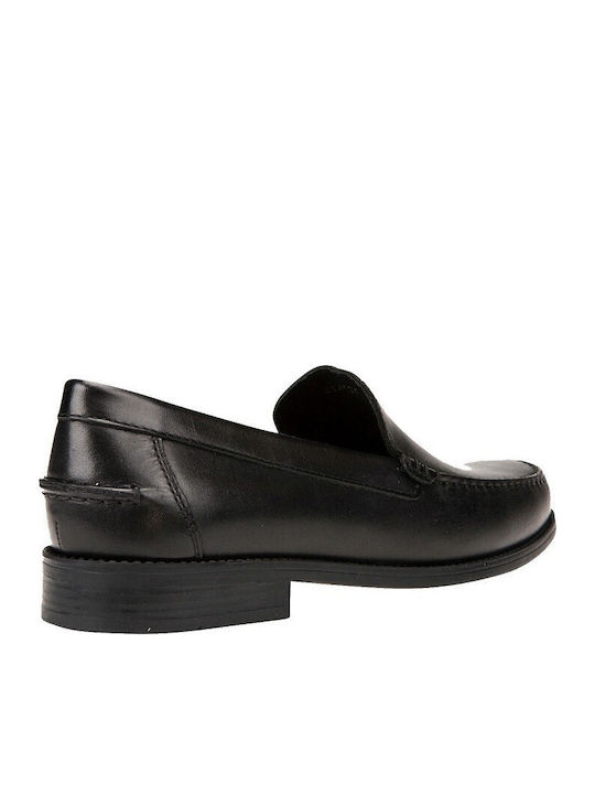 New Damon A Men's Leather Loafers Black