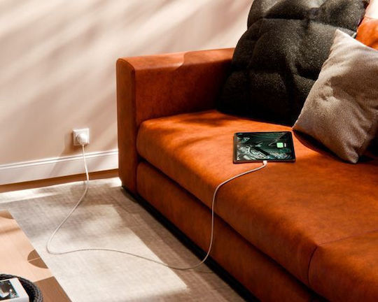 Twelve South Charger with Built-in Cable USB-C 30W Power Delivery Dune (PowerCord 3m)