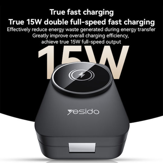Yesido Зарядно Magsafe 15W Черен (DS27)