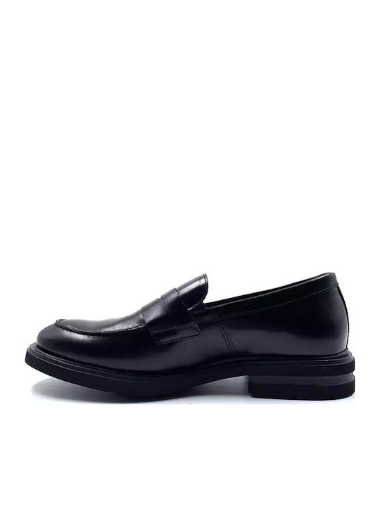 Belgas Sierra Men's Leather Loafers Black