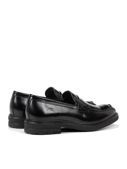 Belgas Sierra Men's Leather Loafers Black