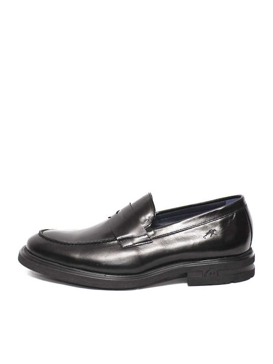 Belgas Sierra Men's Leather Loafers Black