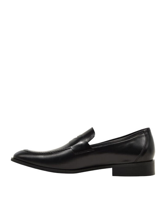 Δερμάτινα Ανδρικά Loafers σε Μαύρο Χρώμα