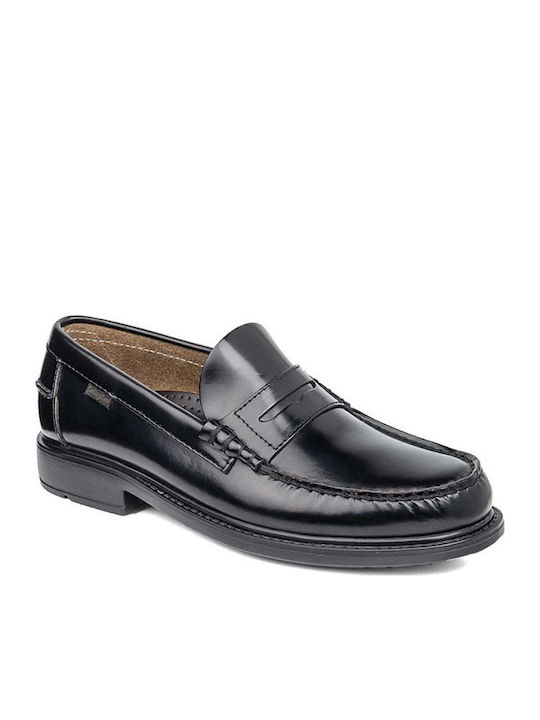 Δερμάτινα Ανδρικά Loafers σε Μαύρο Χρώμα