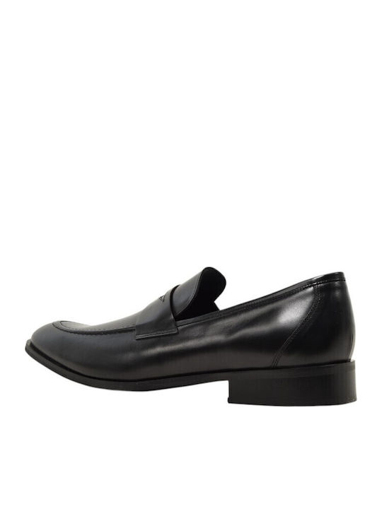 Δερμάτινα Ανδρικά Loafers σε Μαύρο Χρώμα