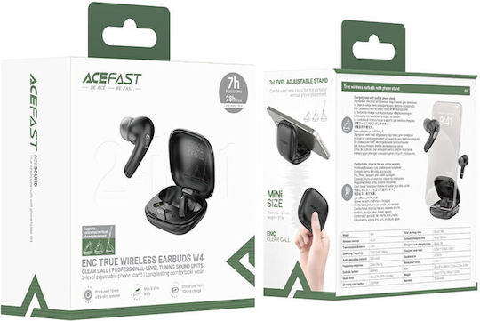 Acefast W4 In-Ear Bluetooth-Freisprecheinrichtung Kopfhörer mit Schweißresistenz und Ladeetui Beige