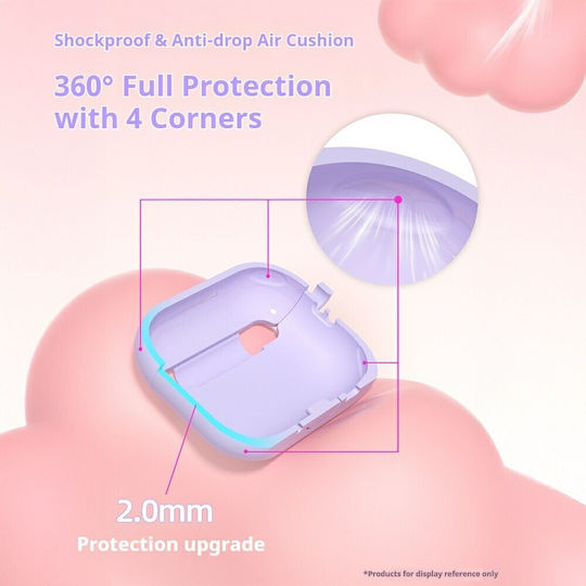 Hülle Silikon in Orange Farbe für Apple AirPods Pro 3