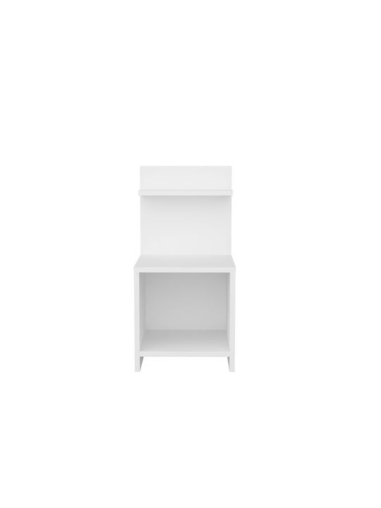 Κομοδίνο Ulman Ξύλινο Λευκό 35x37x72cm