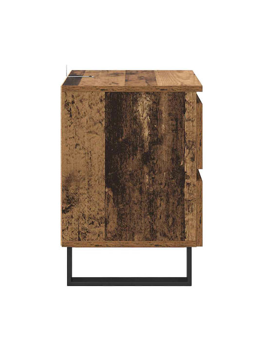 Wooden Bedside Table Processed Wood 40x35x50cm