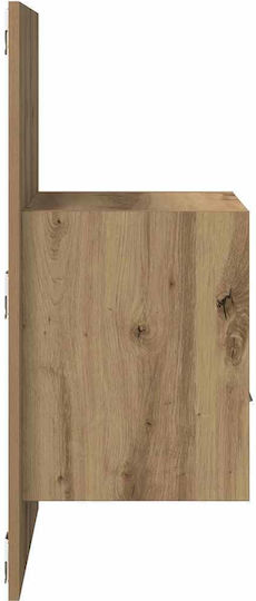 Nachttische Brown Oak 2Stück 48.5x32.5x80cm