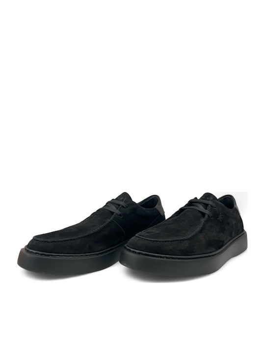 Δερμάτινα Ανδρικά Loafers σε Μαύρο Χρώμα