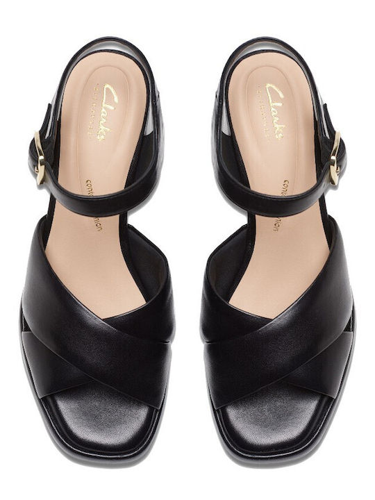 Ritzy75 Rae Leather Sandals Black
