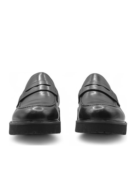 Men's Leather Moccasins Black