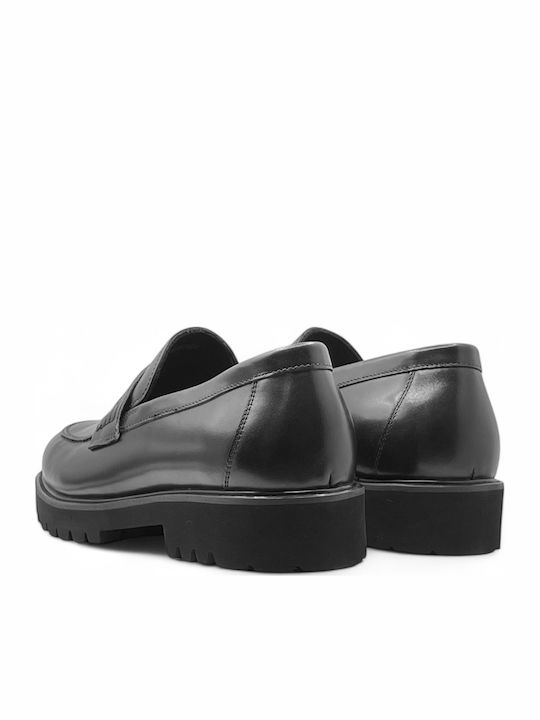 Men's Leather Moccasins Black