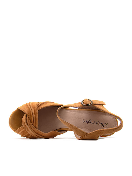 Fabric Sandals Tabac Brown