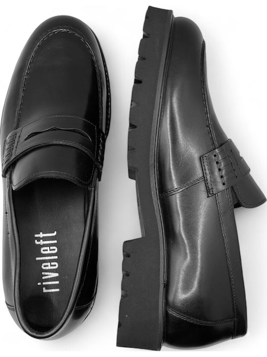 Men's Leather Moccasins Black