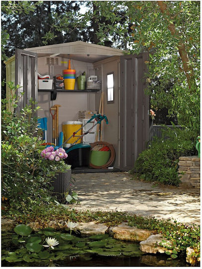 Plastic Garden Shed Factor with Air Vents M1.78xW1.95xH2.08m