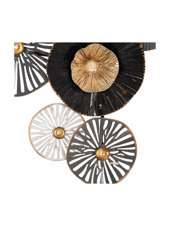 HomeMarkt From Metallic Gray Ecru Gold 88x7x51cm