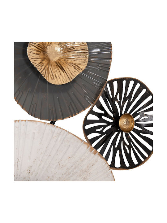 HomeMarkt From Metallic Gray Ecru Gold 88x7x51cm