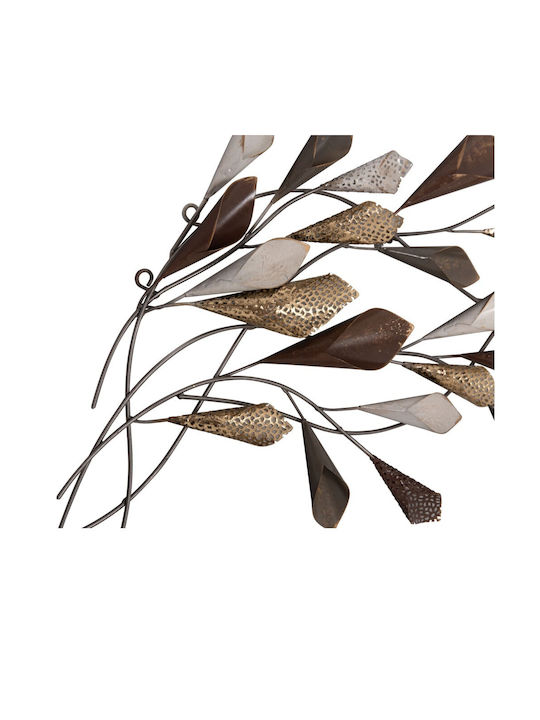 HomeMarkt Wall Decor From Metallic Anthracite Gold 87x5x44cm