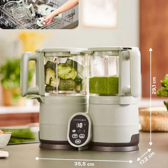 Babymoov Baby-Food-Dampfgarer Integrierter Mixer 1.9Es