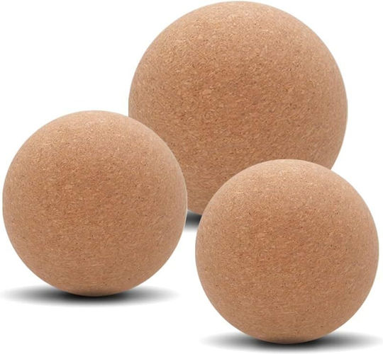 Cork Massage Balls 3 Pieces Storage Pouch Fascia