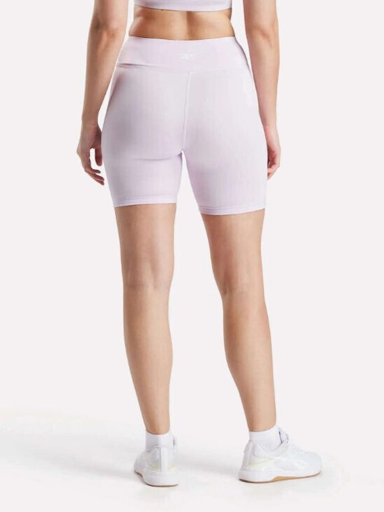 Damen Fahrrad Leggings Hohe Taille Weiß