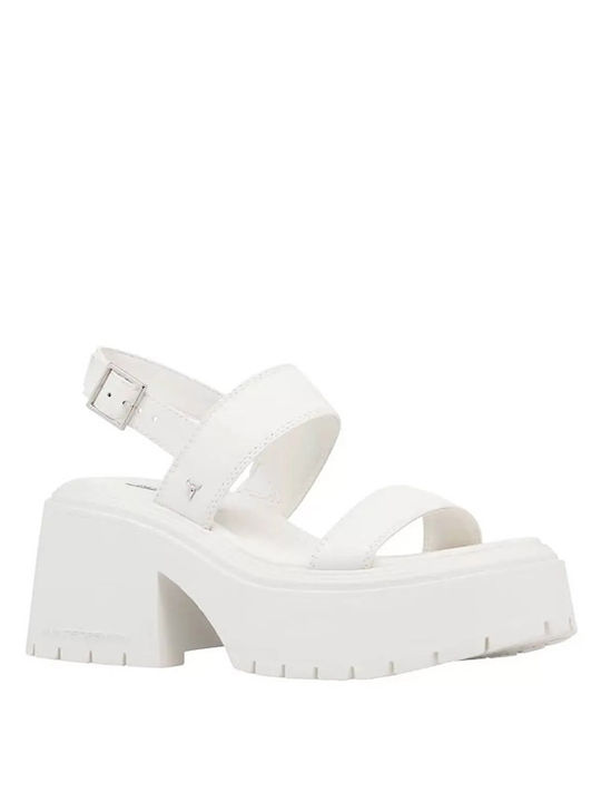 Windsor Smith Cosmos Δερμάτινα Πέδιλα Λευκά