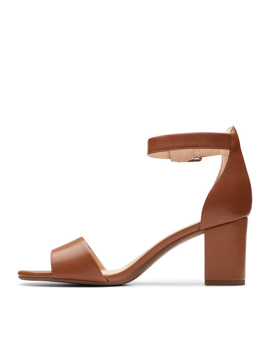 Deva Mae Leather Sandals Tabac Brown