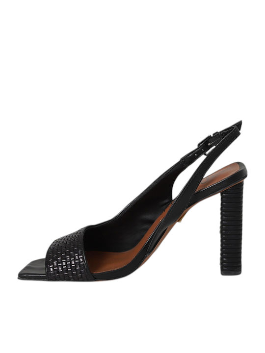 Sandale Elegante Damă Din Piele Neagră