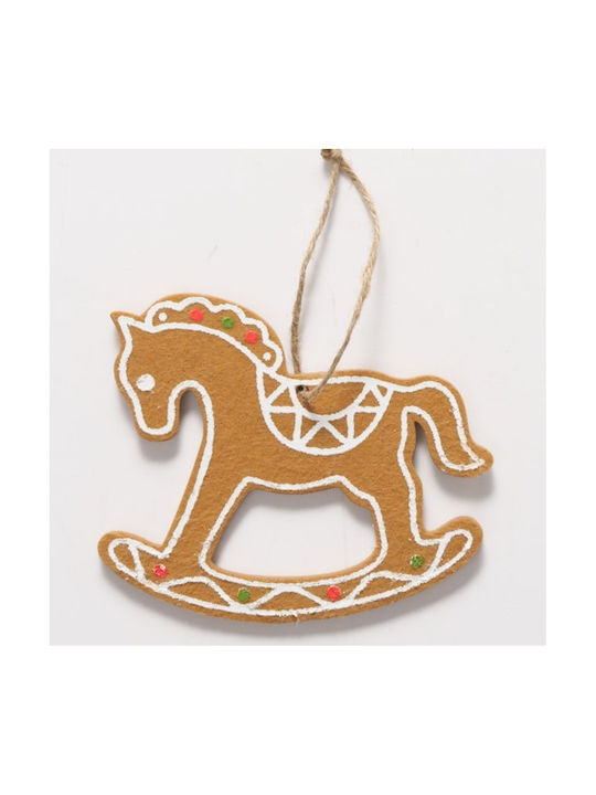 Gingerbread Set Cookies Christmas Tree Ornaments Brown 6 Pieces