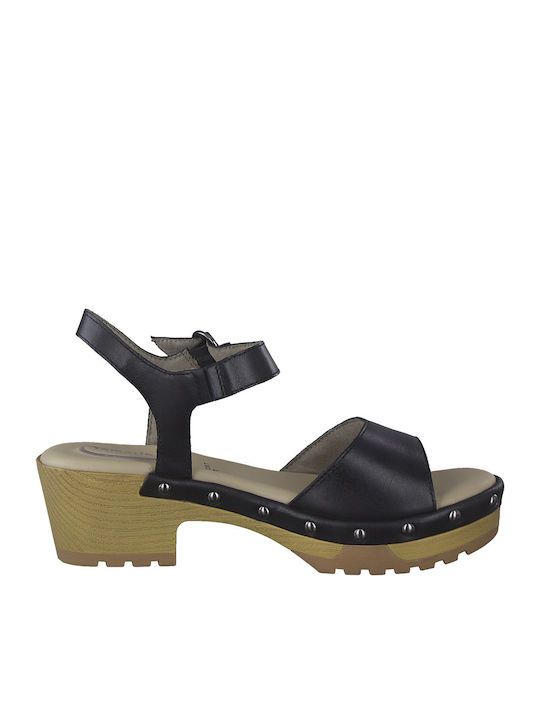 Leder Sandalen Schwarz