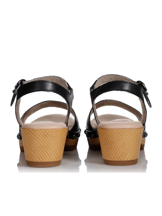 Leder Sandalen Schwarz