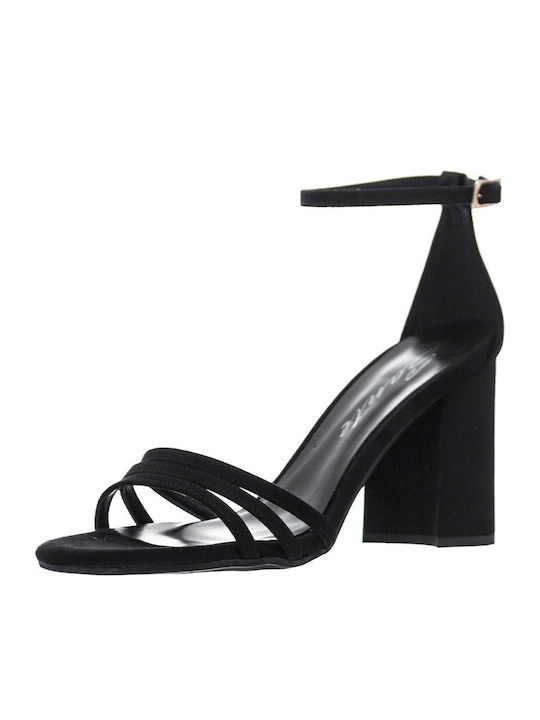 Suede Sandals Black