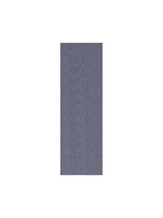 vidaXL Non-slip Rectangular Leather Gray Rug 100x300cm