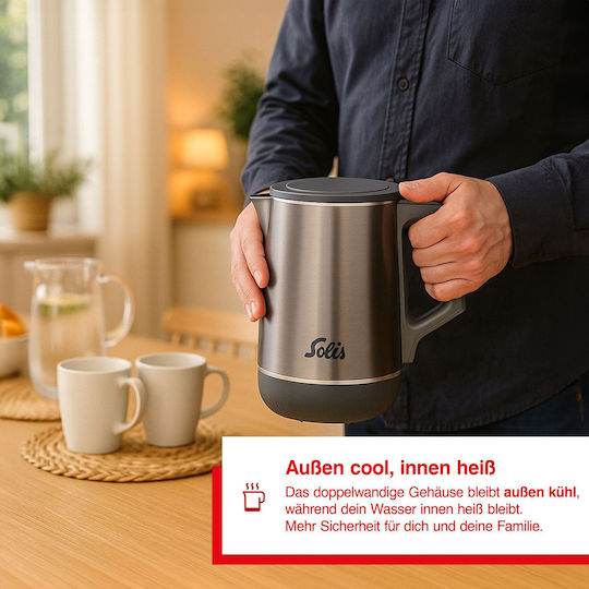 Solis Kettle 1.7lt 1800W Brown