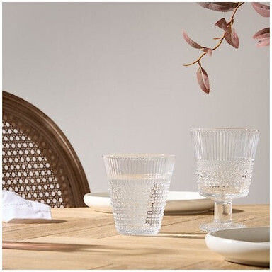Atmosphera Bubble Wasserbrille aus Glas