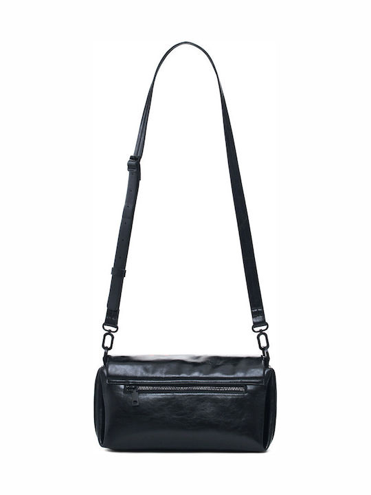 Flowerina Naron Damen Schultertasche Schwarz