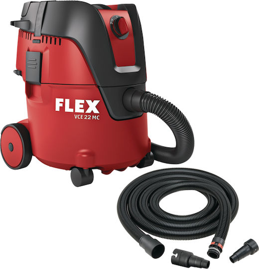 Flex Wiederaufladbarer Staubsauger Flüssigkeiten / Feststoffe mit Edelstahl Behälter 21Es