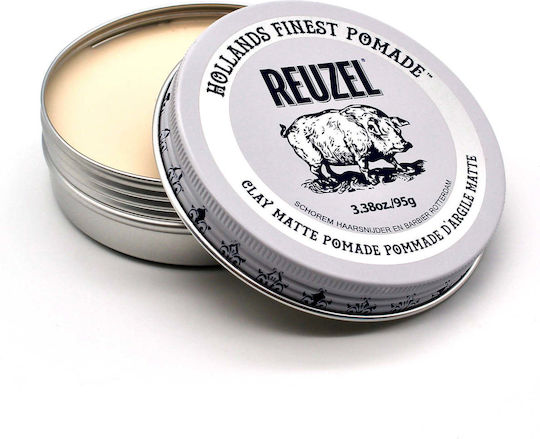 Reuzel Clay Matte Pomade για Μεσαίο Κράτημα & Ματ Αποτέλεσμα 95gr