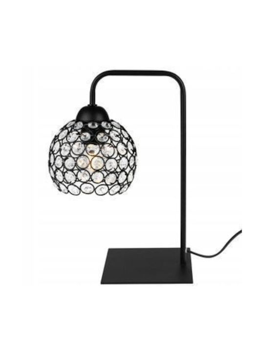 Light Home Decorative Lamp Crystal Ball with Socket for Bulb E27 Black
