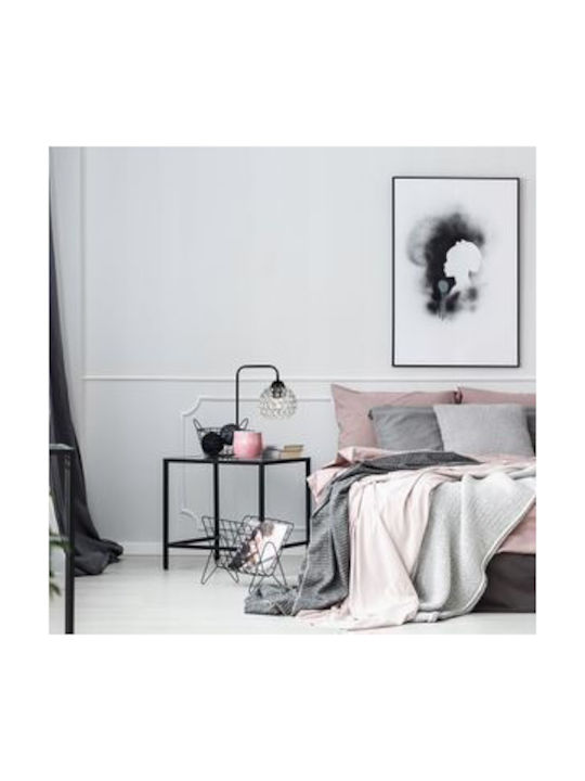 Light Home Декоративна Лампа Кристална топка с Цокъл за Крушка E27 Черен