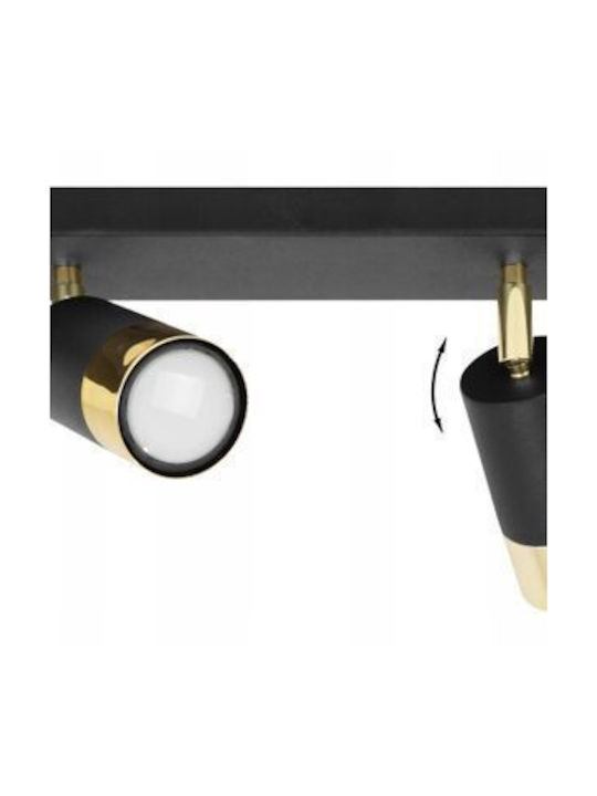 Light Home Спот с 11 Светлини в Черен Цвят