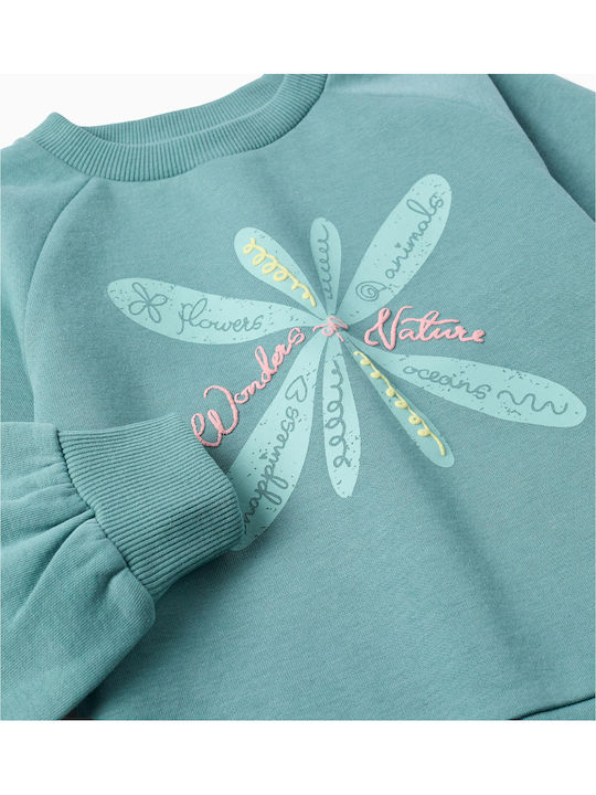 Fleece Kinder-Sweatshirt Light Blue